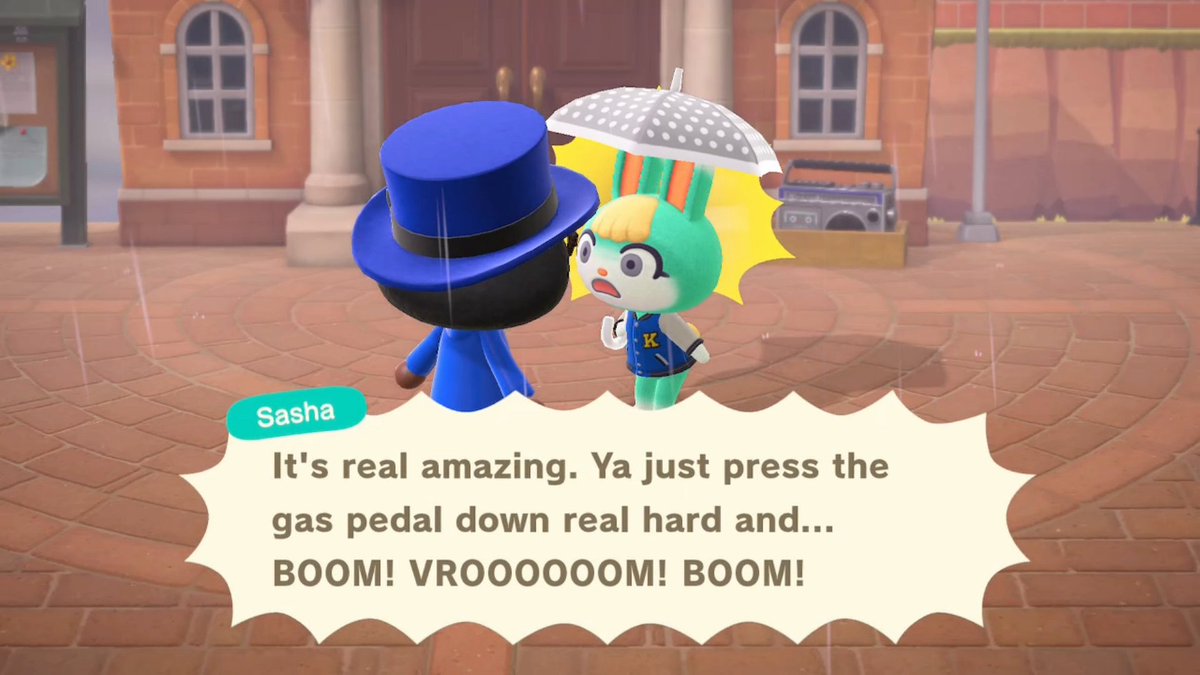 SquidMiles's tweet photo. What the hell, Sasha? 🤣 🤣 #AnimalCrossingNewHorizons #NintendoSwitch https://t.co/PpalOxkbpP