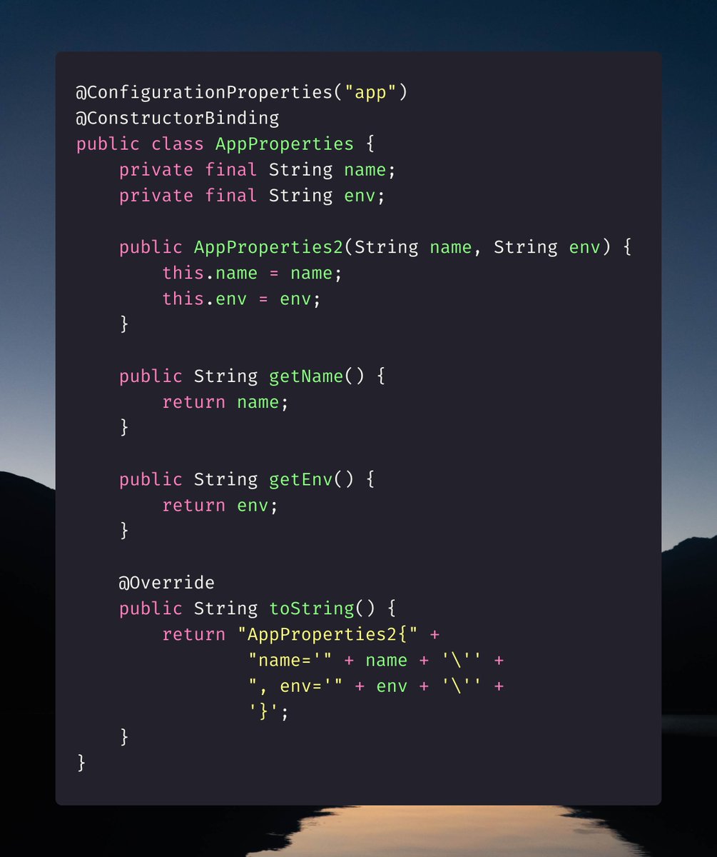 maciejwalkowiak's tweet image. Java 16+ records are perfect for @springboot configuration properties.

Before &amp;amp; After 👇