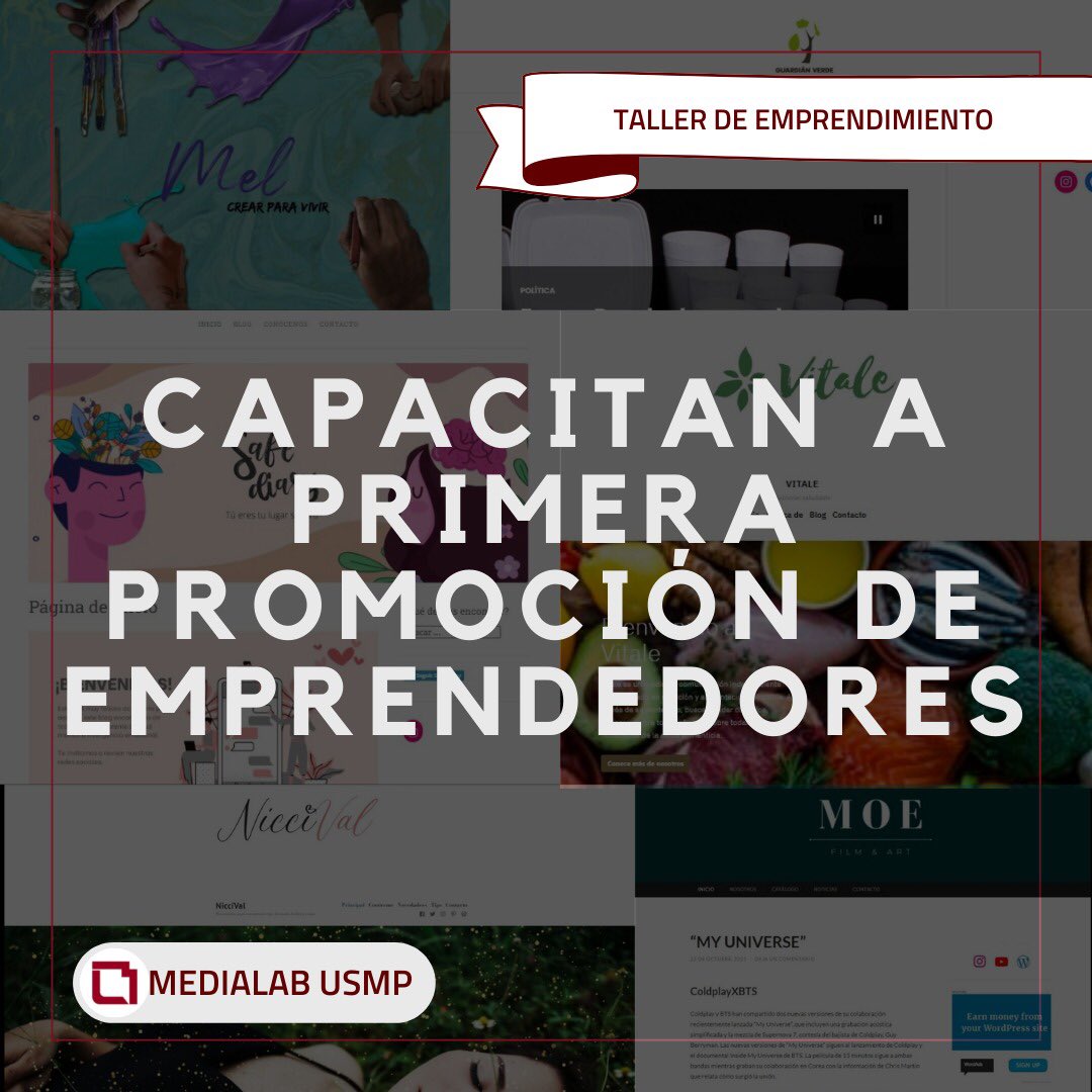 medialabusmp's tweet photo. Ocho proyectos emprendedores fueron presentados por estudiantes de la @FCCTP_USMP en el Taller “Herramientas digitales para la creación de contenidos” que organizó el @MediaLabUSMP. La nota completa en el siguiente link: https://t.co/MUtCQ8OvLg https://t.co/3uynyhgcEP