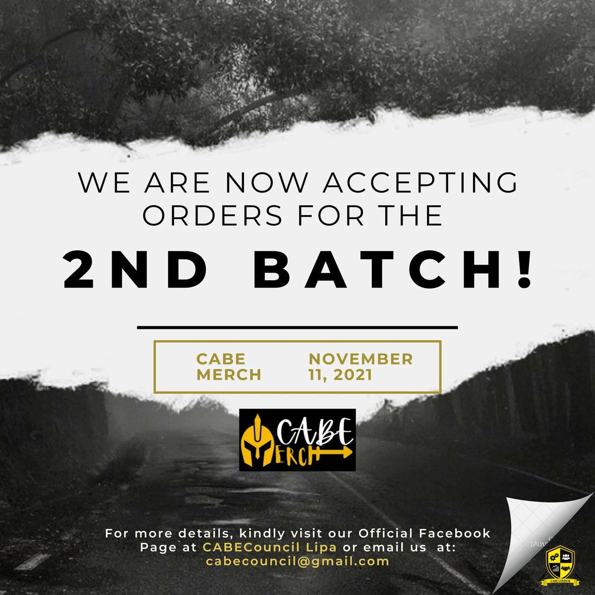 CabeCouncilLipa's tweet photo. CABE WARRIORS we are now accepting  for 2nd batch orders. See posters for details https://t.co/mH4OfA1NFK