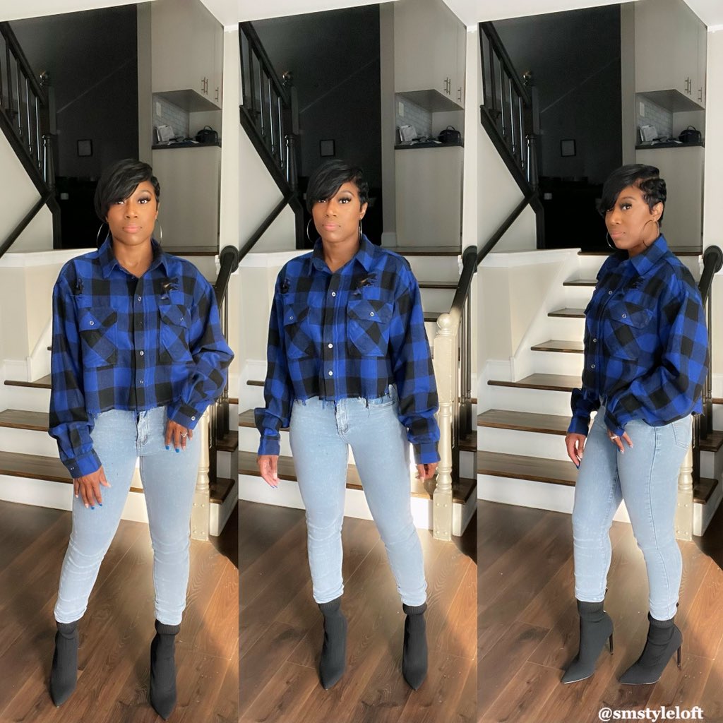 smstyleloft's tweet photo. Who doesn’t love a classic flannel? Check out this crop flannel💙 https://t.co/RRWjwE0Eff #flannel #sweaterweather #cozyclassic #coldweather https://t.co/vqAhylGkJJ