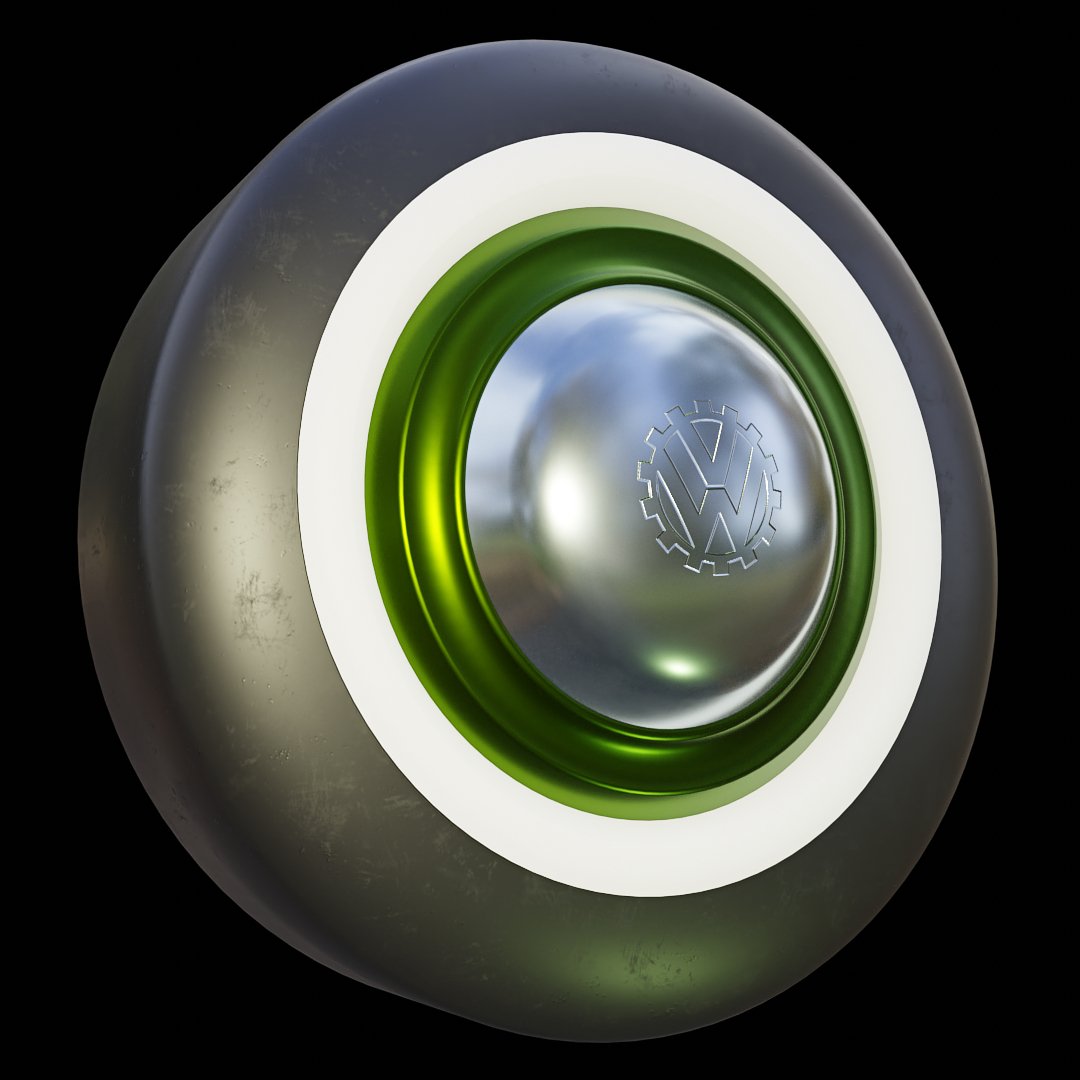 abigneonglitter's tweet photo. Roda de Fusca inspirada no modelo clássico para aula de Computação Gráfica. Algo totalmente fora da minha zona de conforto, mas apreciei bem o resultado final. Modelagem no #blender #3D usando o #Cycles render e texturas no #SubstancePainter
#DesignerDigital #ComputacaoGrafica https://t.co/MU5H5vq3UK