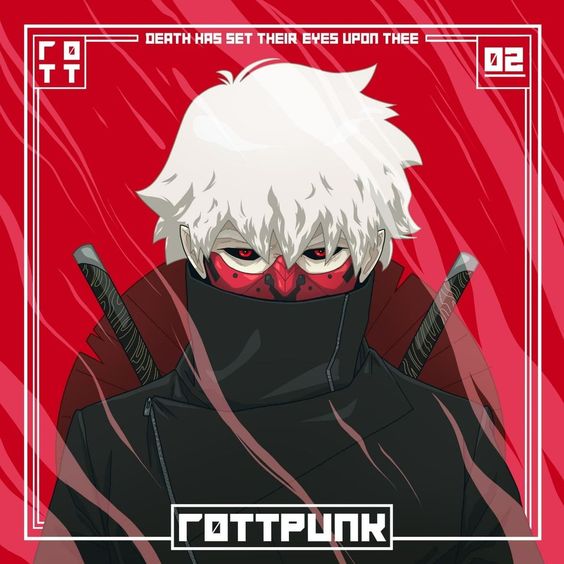 R0ttPunk's tweet photo. First tweet// I'm new here, I make art inspired by #cyberpunk, anime and the slow death of humanity 👋 https://t.co/JqyjgnIBUR