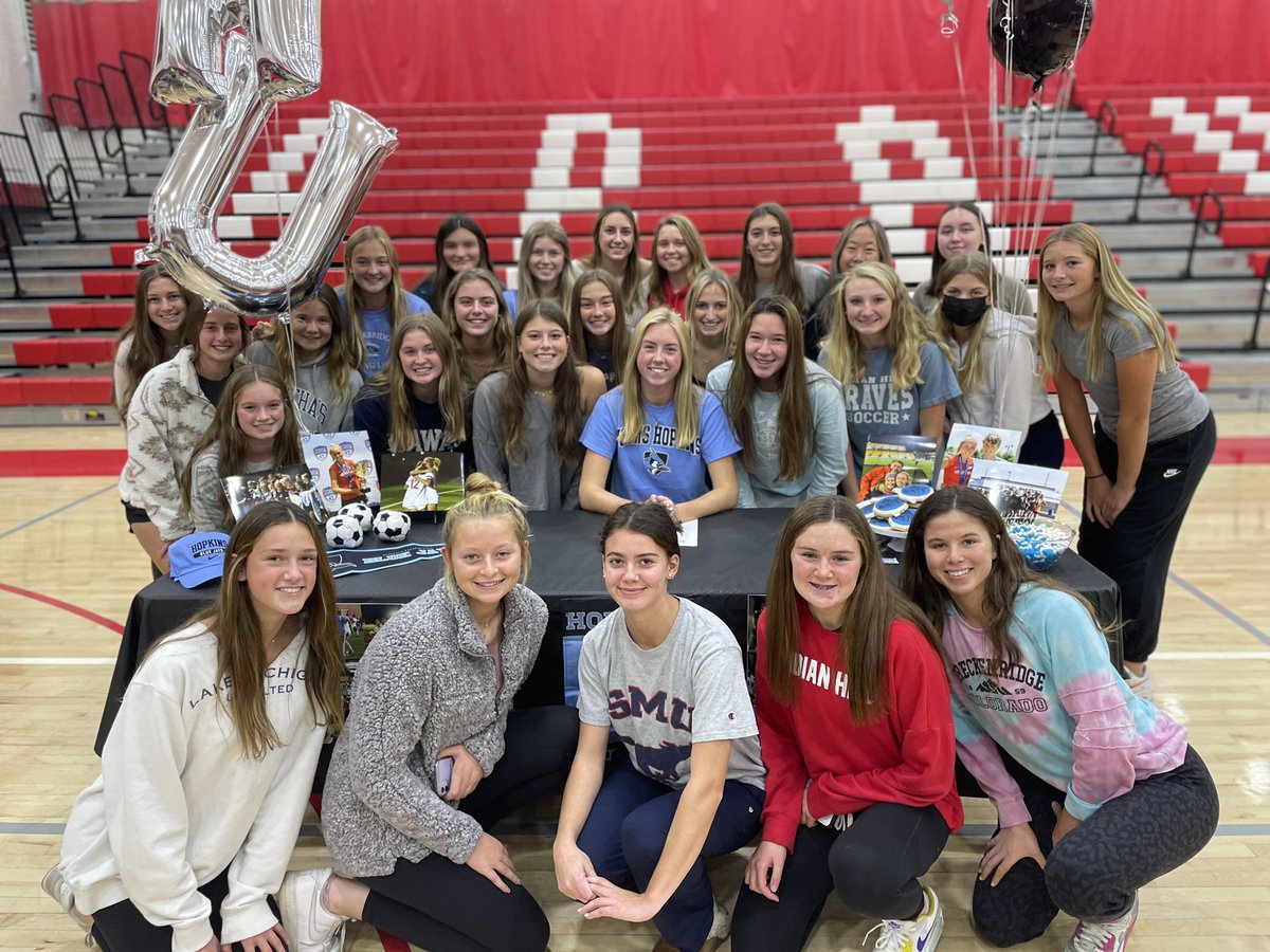 WBravesSoccer's tweet photo. Congratulations Annie on your commitment to play at Johns Hopkins University.  We are so proud of you.  Can’t wait to see all you accomplish  @HopkinsWSoccer https://t.co/sFGFZq9yAD