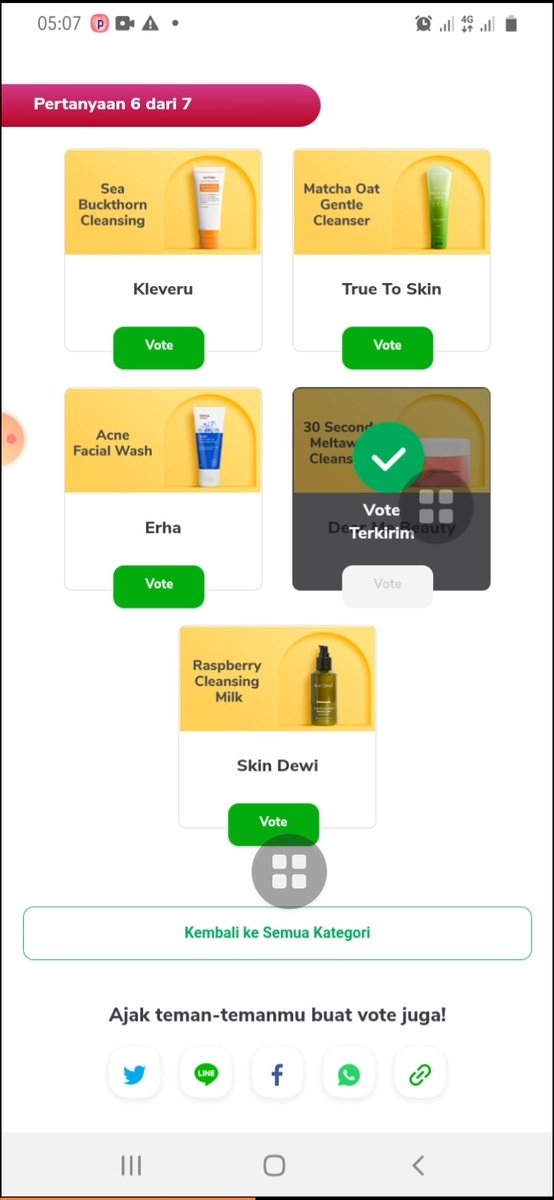 ninissmaniss's tweet photo. @dearmebeauty kaka, saya udah vote dan pos hari inii.... wish me luck ! https://t.co/1NLp07AlQD