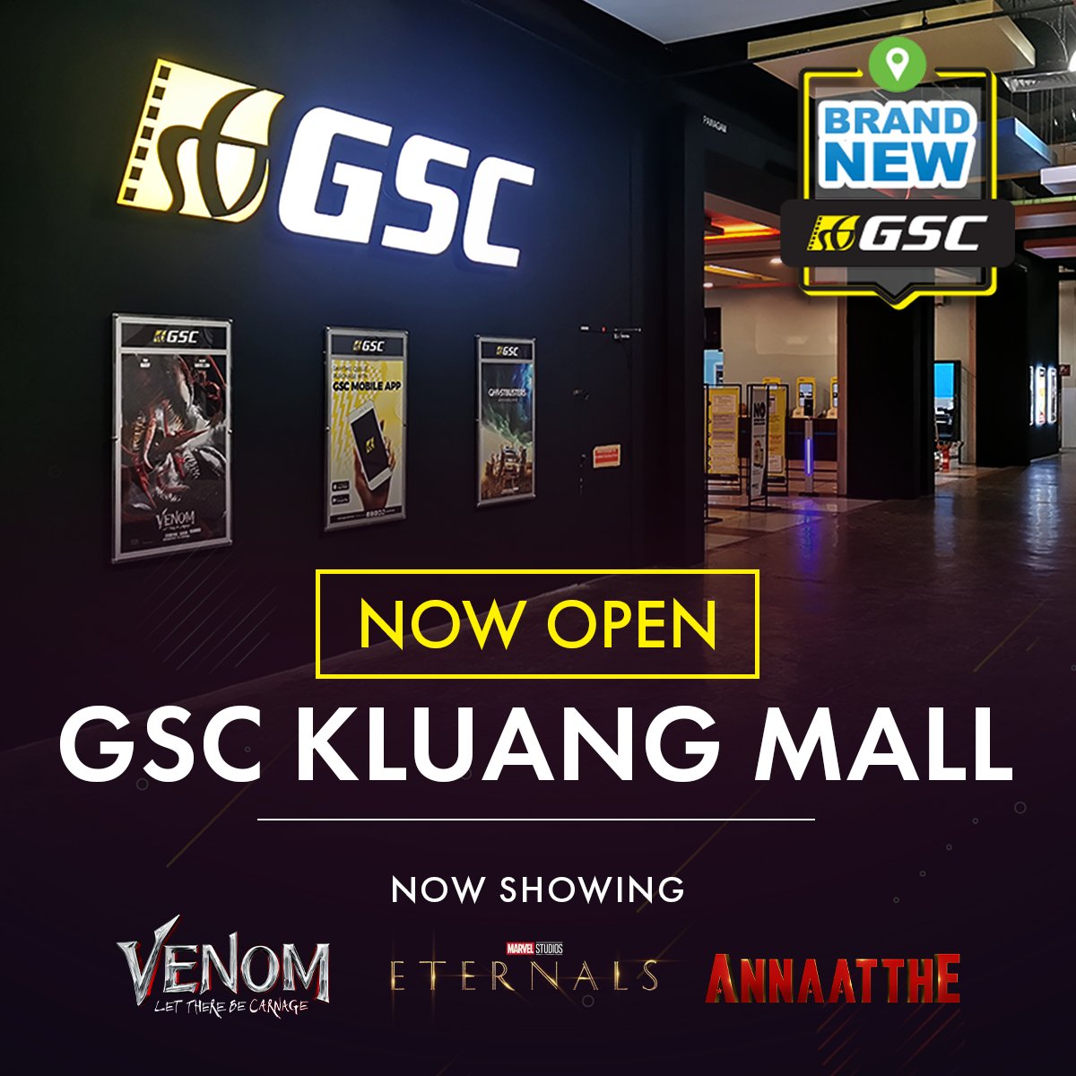 Hello, Kluang. Nice to meet you. 👋🍿 GSC KLUANG MALL kini dibuka! Jom ...