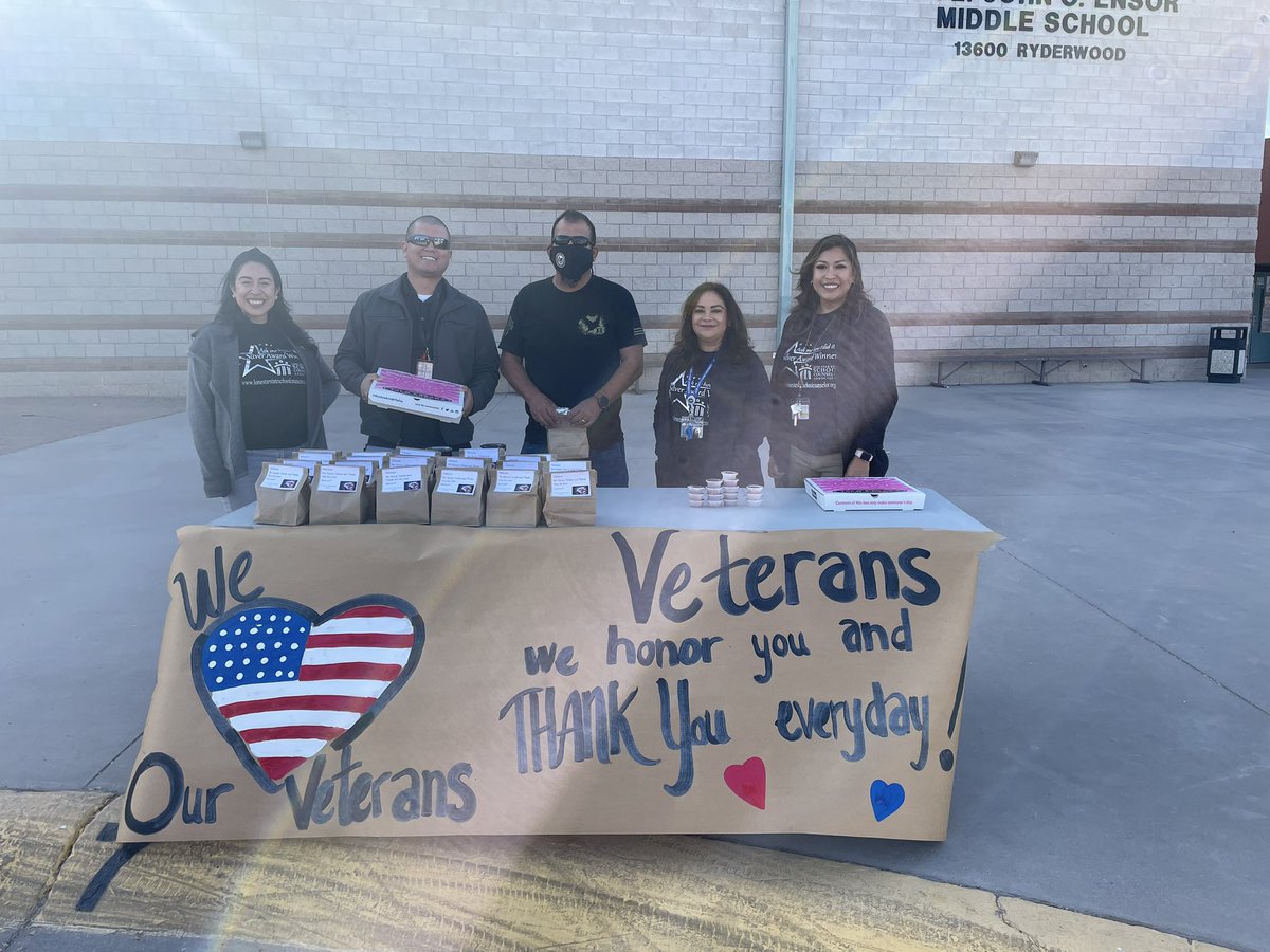 OWright_MHS's tweet photo. To all our @Ensor_MS veteran family and friends, thank you for your service and bravery. I’m so glad we were able to see so many smiling faces during our veteran’s drive-thru breakfast event. @AdsminC @BOrtega_EMS @BPena_EMS #EnsorStrikesBack #TeamSISD https://t.co/byJ0kQzLnC