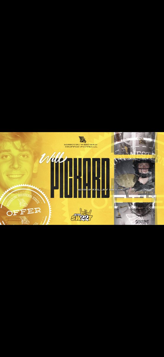 Blessed to receive an offer from Missouri Western🟨⬛️<a href="/CoachRiz/">Charlie Rizzio</a> <a href="/CoachWillie/">Matt Williamson</a>