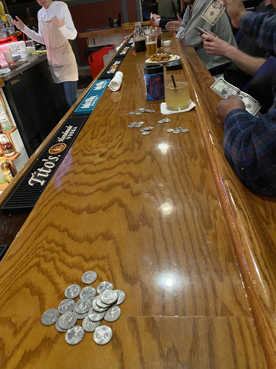 Somehow I’m playing quarter poker at the bar… this is my life … WTF?!?
#workingduringwsop