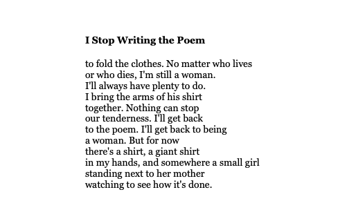 MayaCPopa's tweet photo. Goodness...this poem by Tess Gallagher: https://t.co/gBOs1GtSfC