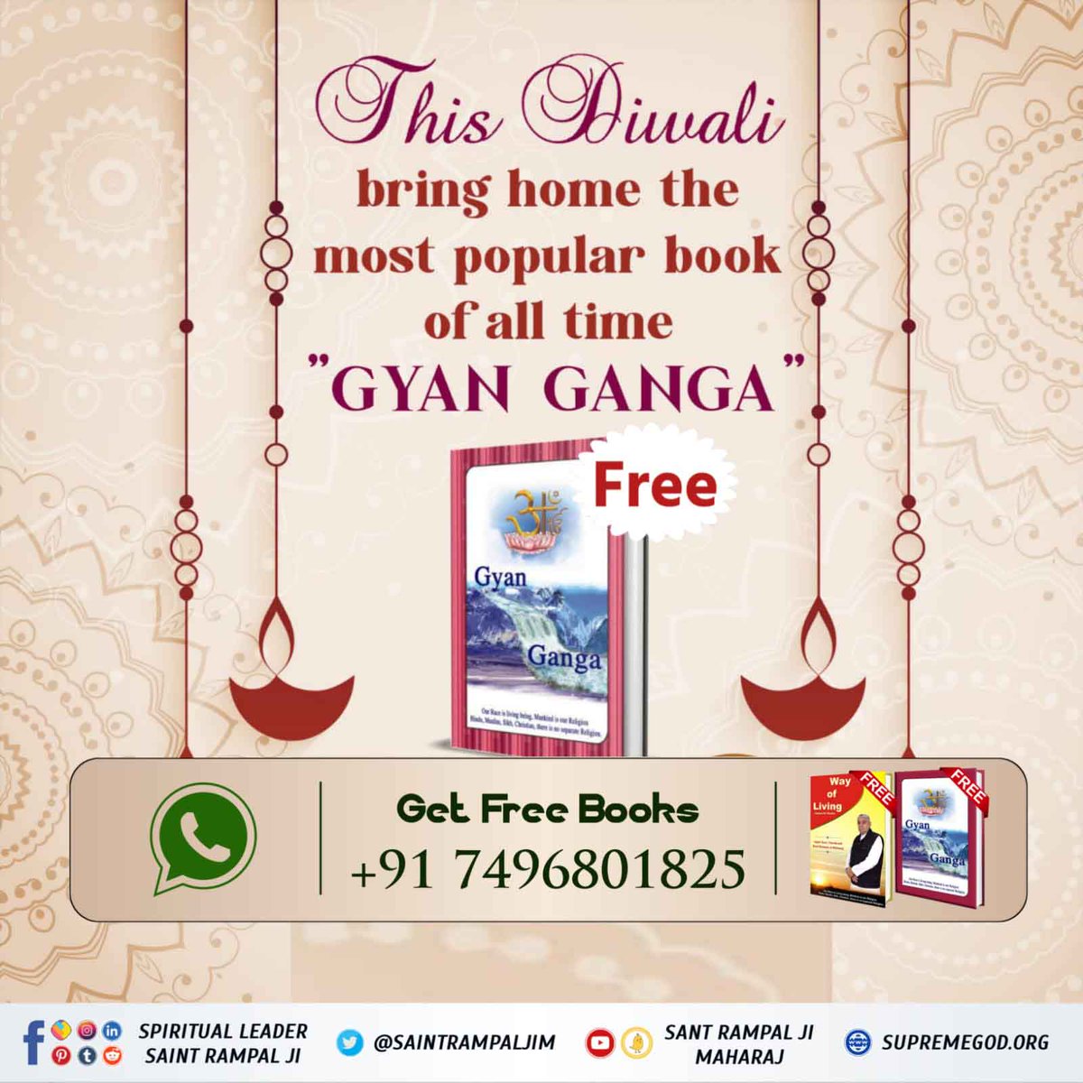 Earning the philosophy and devotion of the Supreme God brings immense happiness in the family.
Must read book in Gyan Ganga. 📚

- Sant Rampal Ji Maharaj Ji........🌺🙏 
#GodMorningThursday