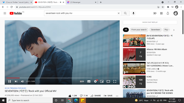 three_barebears's tweet photo. hello carats if you are not busy please stream RWY and RTL. For filo carats we went down from #5TRENDING hehehe. Anyways, KEEP STREAMING AND VOTING FOR SVT https://t.co/pLQ9RLzWqi