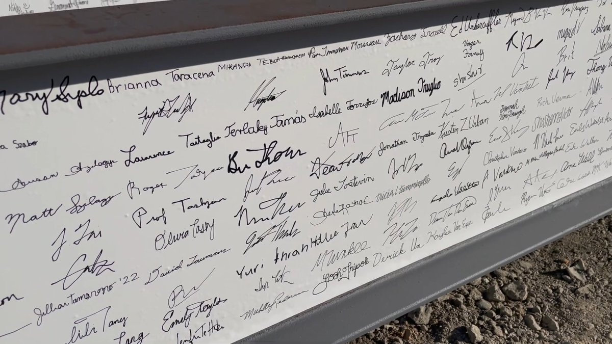 LehighAlumni's tweet photo. 1,500 members of the LU community added virtual signatures to a steel beam of the New @LehighBusiness Building. The beam signing marked a milestone in the expansion β an expansion that supports @LehighU's plans to add more scholars and spark innovation. #LehighGOCampaign
(1/2) https://t.co/ElVz8jmu1K