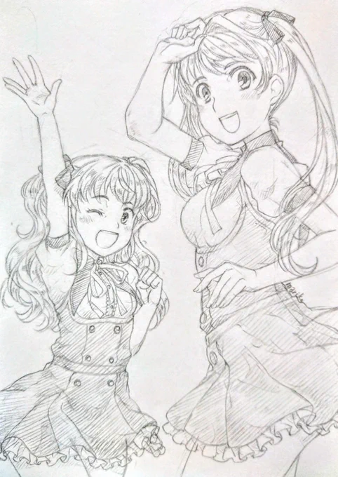 きらきら制服女子✨
シンプルなのもいいですが、変わったタイプの制服もいいですよね。
#アナログ #イラスト #落書き 