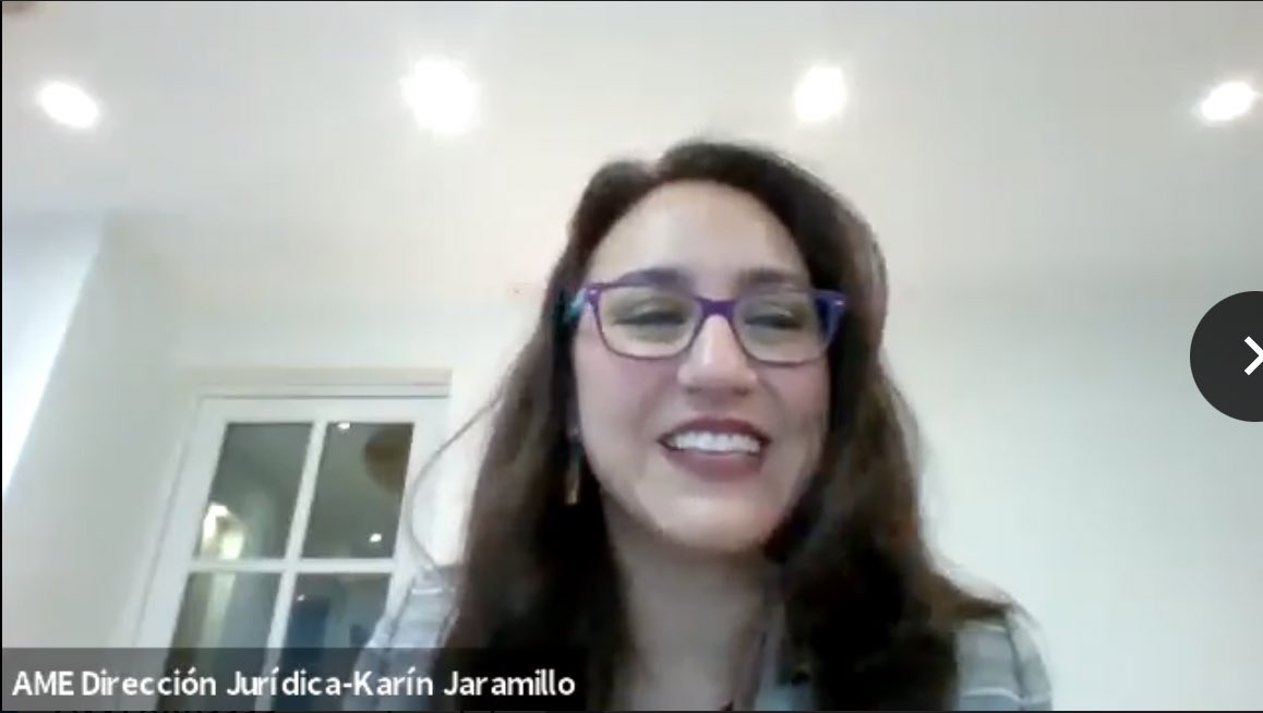 AMEcuador's tweet photo. #AMEgestiona l El Comité Ejecutivo de AME, de manera unánime designó a la Dra. Karín Jaramillo Ochoa, como la nueva directora jurídica de AME, y destacaron su trayectoria profesional, su nivel de compromiso, el trabajo en equipo y su orientación a resultados. https://t.co/uY5n9iKR5B