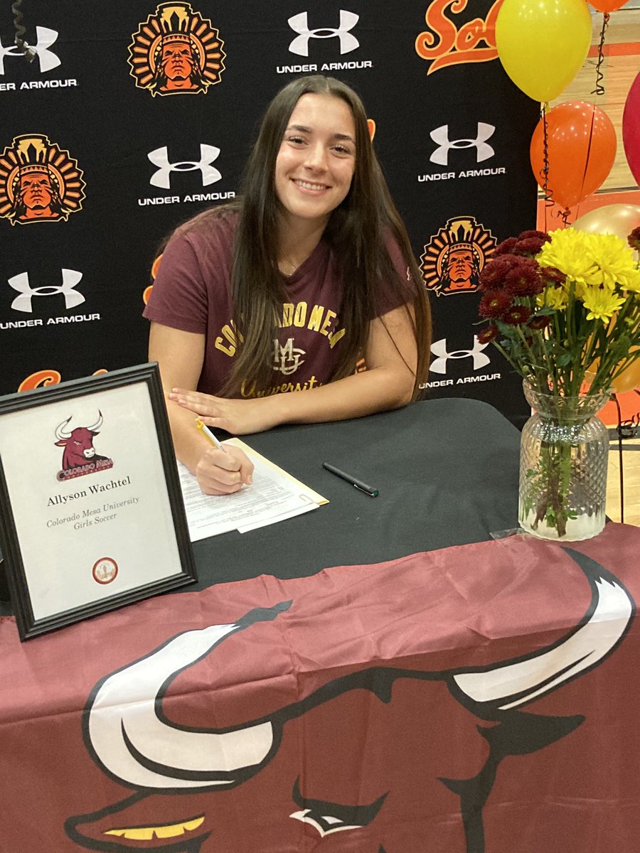 AthleticsAztec's tweet image. Ally Wachtel will be playing soccer next year in the high desert country at Colorado Mesa University! Here she is signing her National Letter of Intent! Way to go, Ally! #BleedOrange #alwaysanaztec