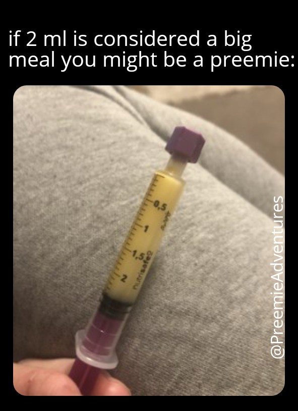NICUADVENTURES's tweet photo. You might be a preemie if......#preemie #prematurityawarenessmonth #nicufather #NICUjourney #nicuparents #smallbutmighty #fightlikeapreemie #dearnicumama #preemiehood #preemieproblems #preemieadventures #preemiedad #nicumiracle #nicustrong #micropreemiedad #micropreemiemom https://t.co/DtF7GMvAFT