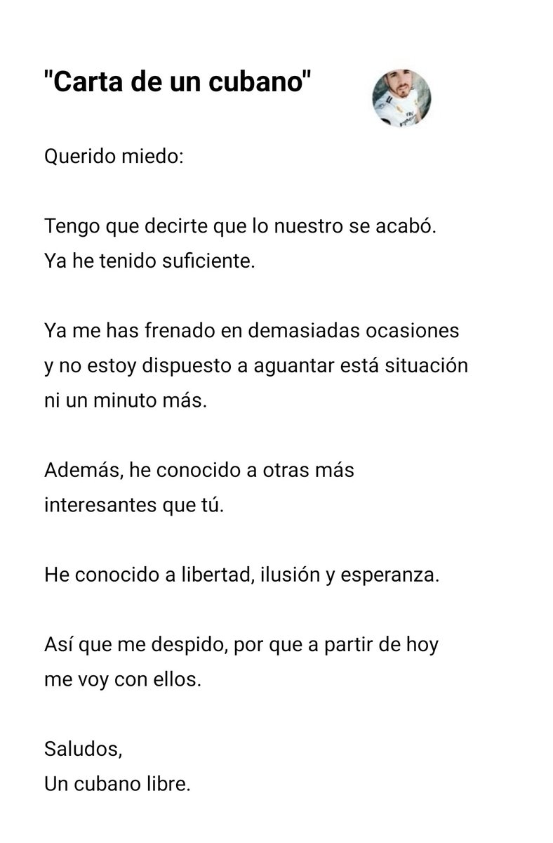 rafrsr's tweet photo. Un cubano libre ♥️🇨🇺 #Libertad https://t.co/3dpxhJ9zmU