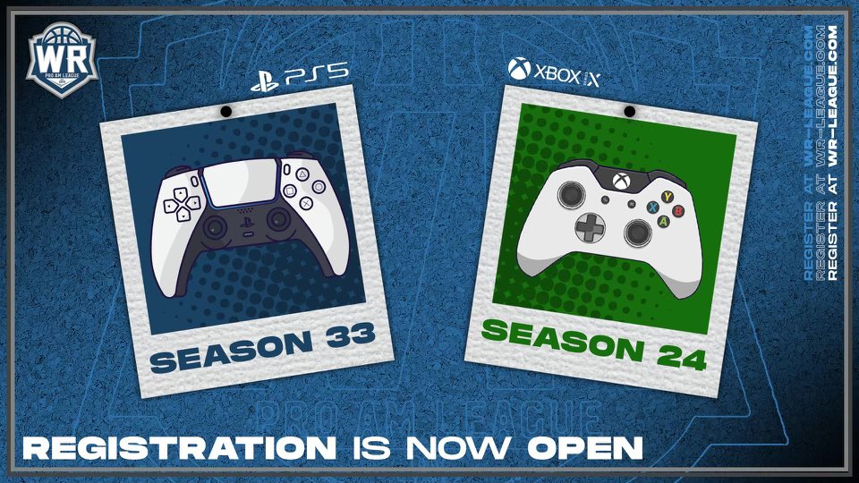 WRProAmLeague's tweet photo. 🚨 FIVE hours remaining 🚨
 
-Register by 11/10 11:59 PM PST.

-Unlimited season games

-Stats tracked

-WR teams are eligible to enter into the UPA World Championship powered by @JoinGenEsports for $50K

Register ➡️ https://t.co/t0984K8DWg

#NBA2K22 #MakeYourselfKnown #UPAWorlds https://t.co/uy8AjEfOS1