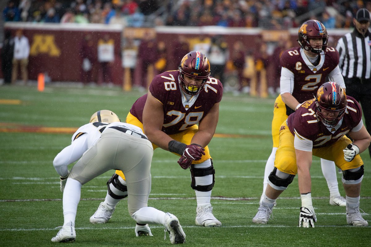 1saiahA's tweet photo. After a great conversation with @Callybrian I am extremely blessed to announce that I have received a scholarship offer from The University of Minnesota #Blessed @CoachOrtizOL @GCCC_FOOTBALL @730scouting https://t.co/clmf3hk253