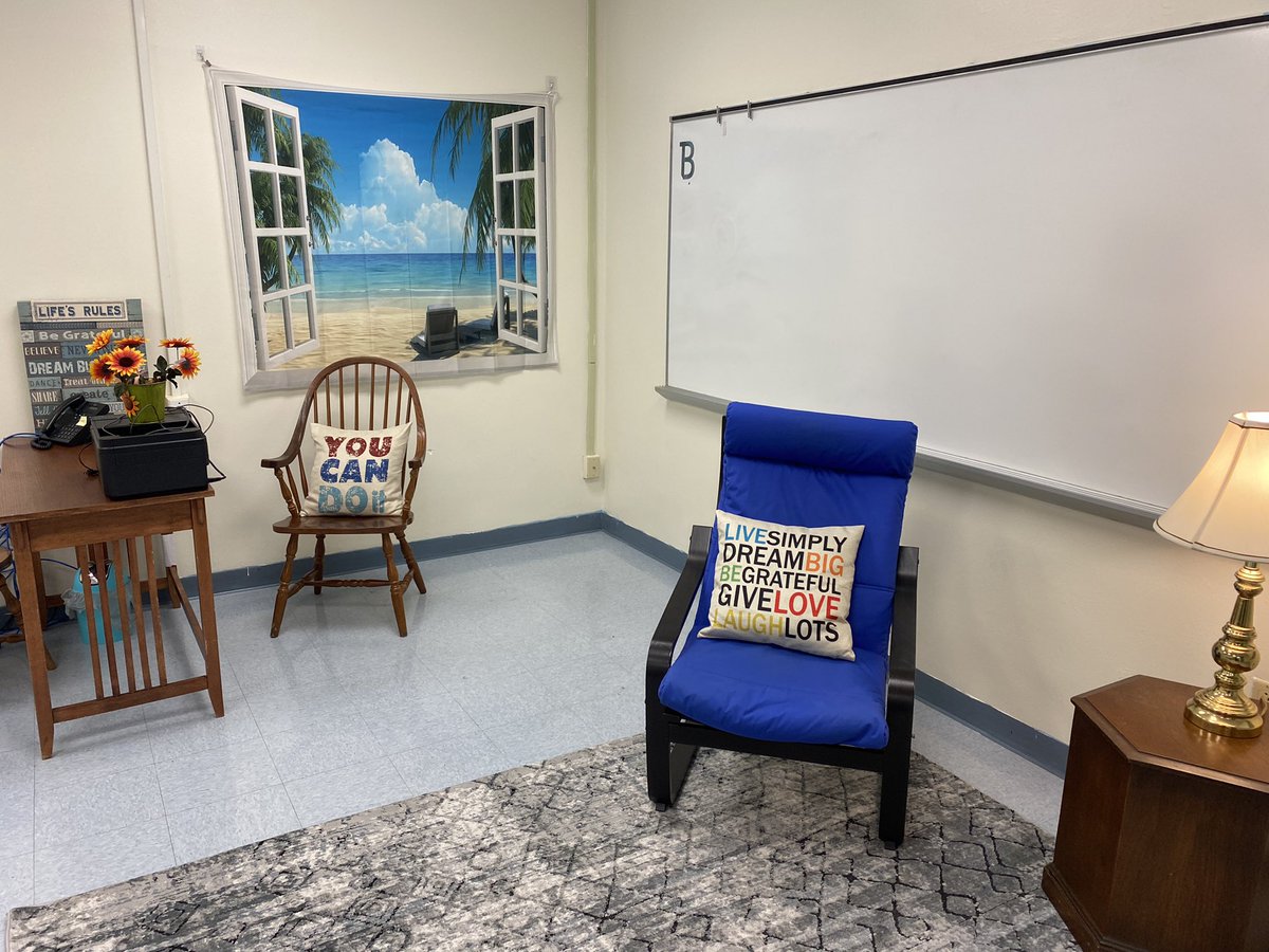 Putting our new group counseling room together! <a href="/PineRidgeHS/">Pine Ridge HS</a>