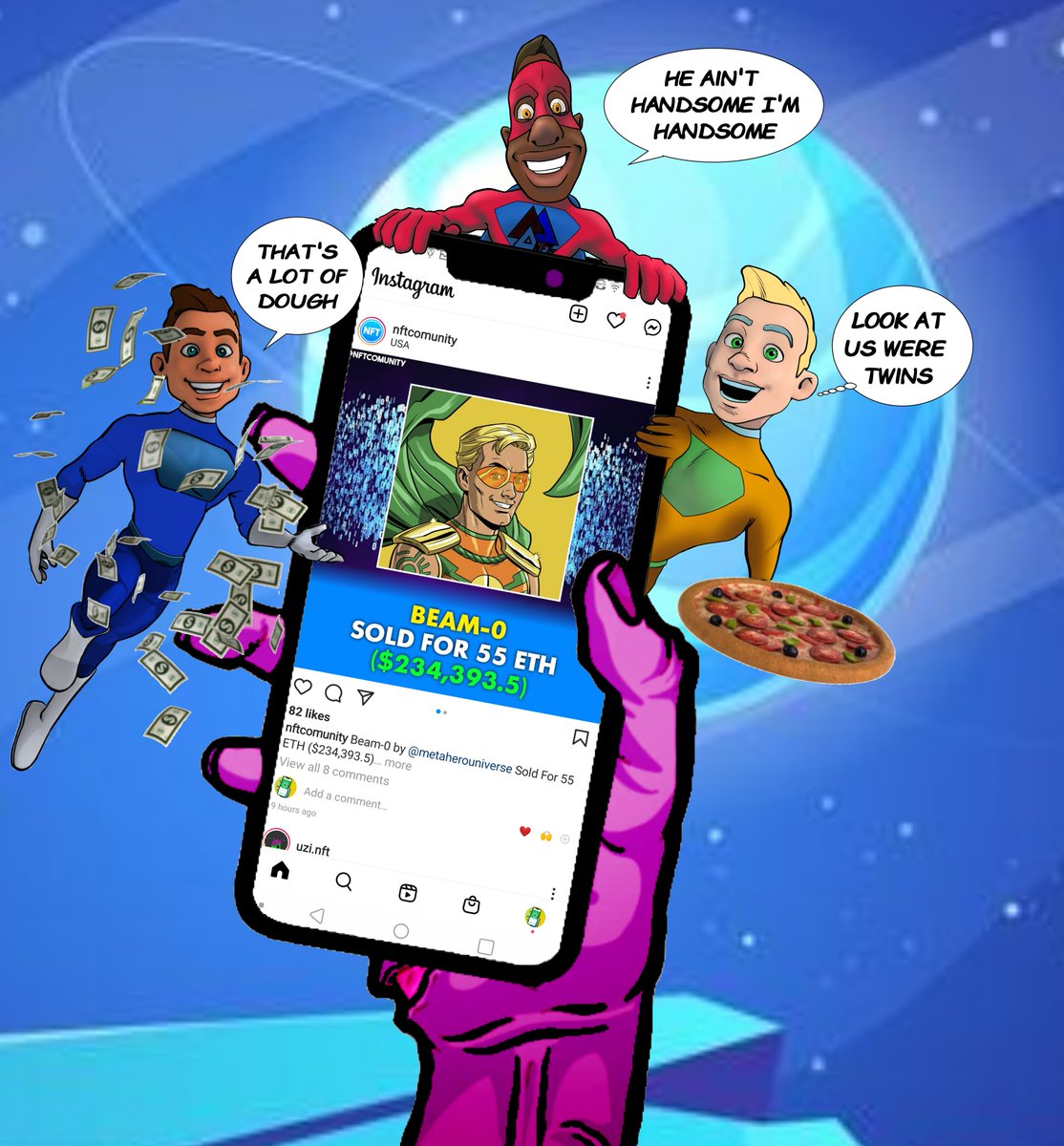 MetaNFTs1's tweet photo. Hey really looking for some feedback.
@metaherouniverse
Pivoting into a new direction so the lab has amped up our #Meta data.
A. No captions
B. We crack wise a lil.
#nfts #nft #nftart #nftartist #nftcollector #cryptoart #digitalart #nftcommunity #art #crypto #ethereum #blockchain https://t.co/Vx0ADKCKGv