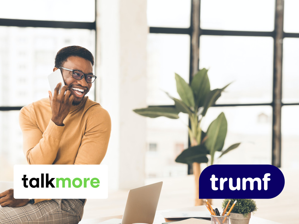 Talkmore_Presse's tweet photo. Trumf og Talkmore går sammen om å fri til de kostnadsbevisste mobilkundene. Talkmore-kundene blir de eneste mobilkundene som får Trumf-bonus på mobilregningen sin. https://t.co/2TLVACNYw6 https://t.co/uroBl7GyQ9