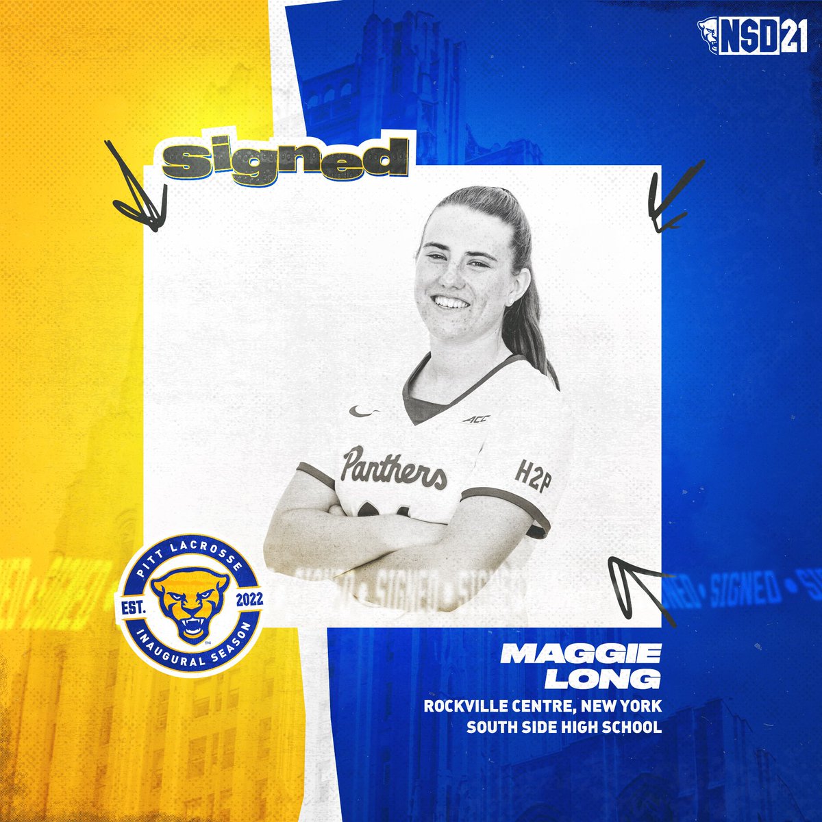 Building. Our. Legacy.

Maggie Long (<a href="/maggielonggg/">maggielong</a>) is Steel City bound!
🔹 Midfield 
🔹 Rockville Centre, New York 

#BuildALegacy | #NationalSigningDay