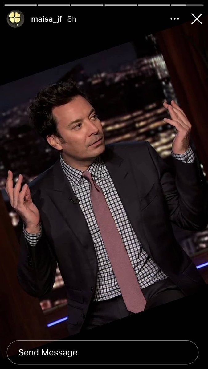 💕...beautiful man , staying calm while waiting for all the votes from the #Falpals to be tallied ...💞🕺🏻🎶🥰 #FallonTonight🍀#TheNighttimeTalkShow #PCAs