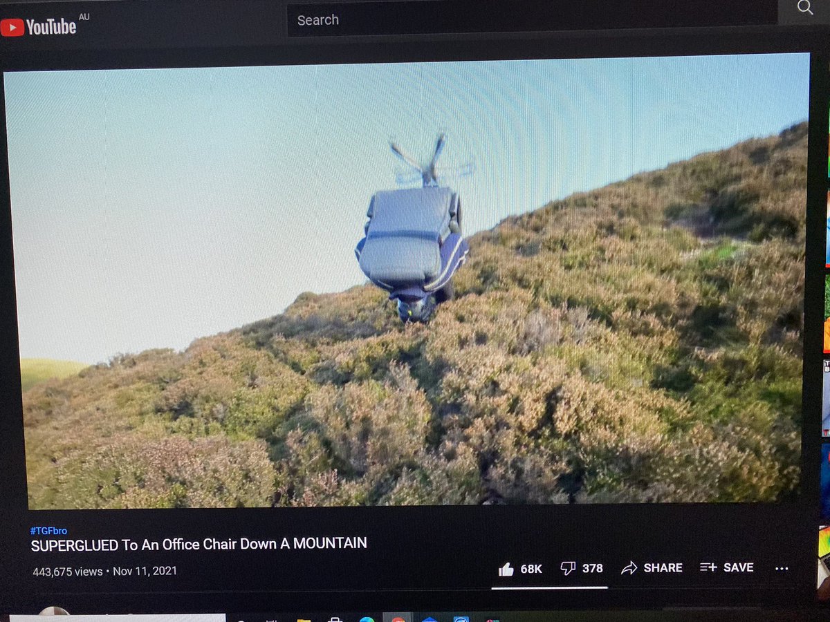 DailyCrypt0nian's tweet photo. Front flipping office chair action @JayFromTGF @RomellHenryTgf 🏔 🪑 https://t.co/KSDzsnBSUb