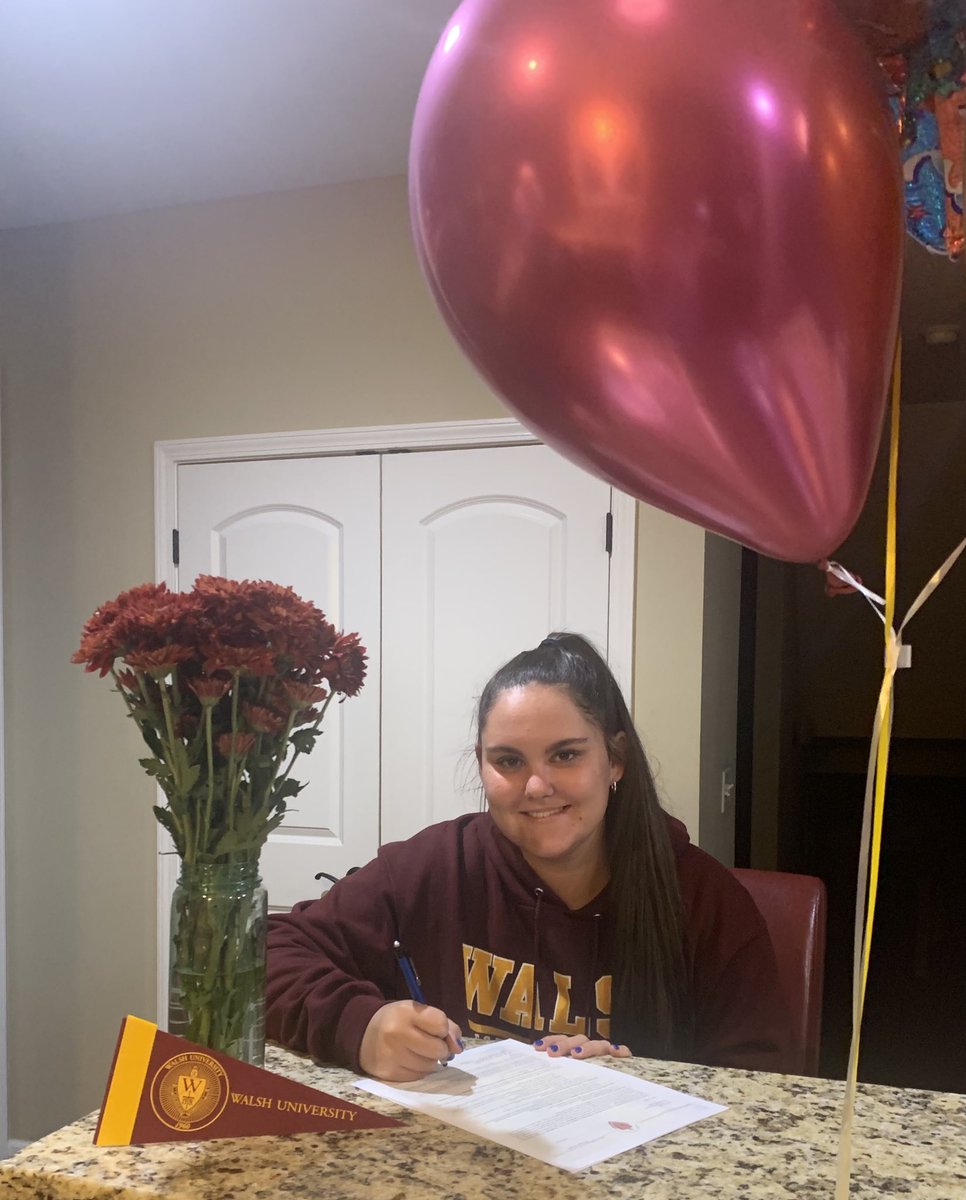 It’s official, I am a Walsh Cavalier!  Looking forward to the next 4 years! <a href="/WalshUSoftball/">Walsh Softball</a>