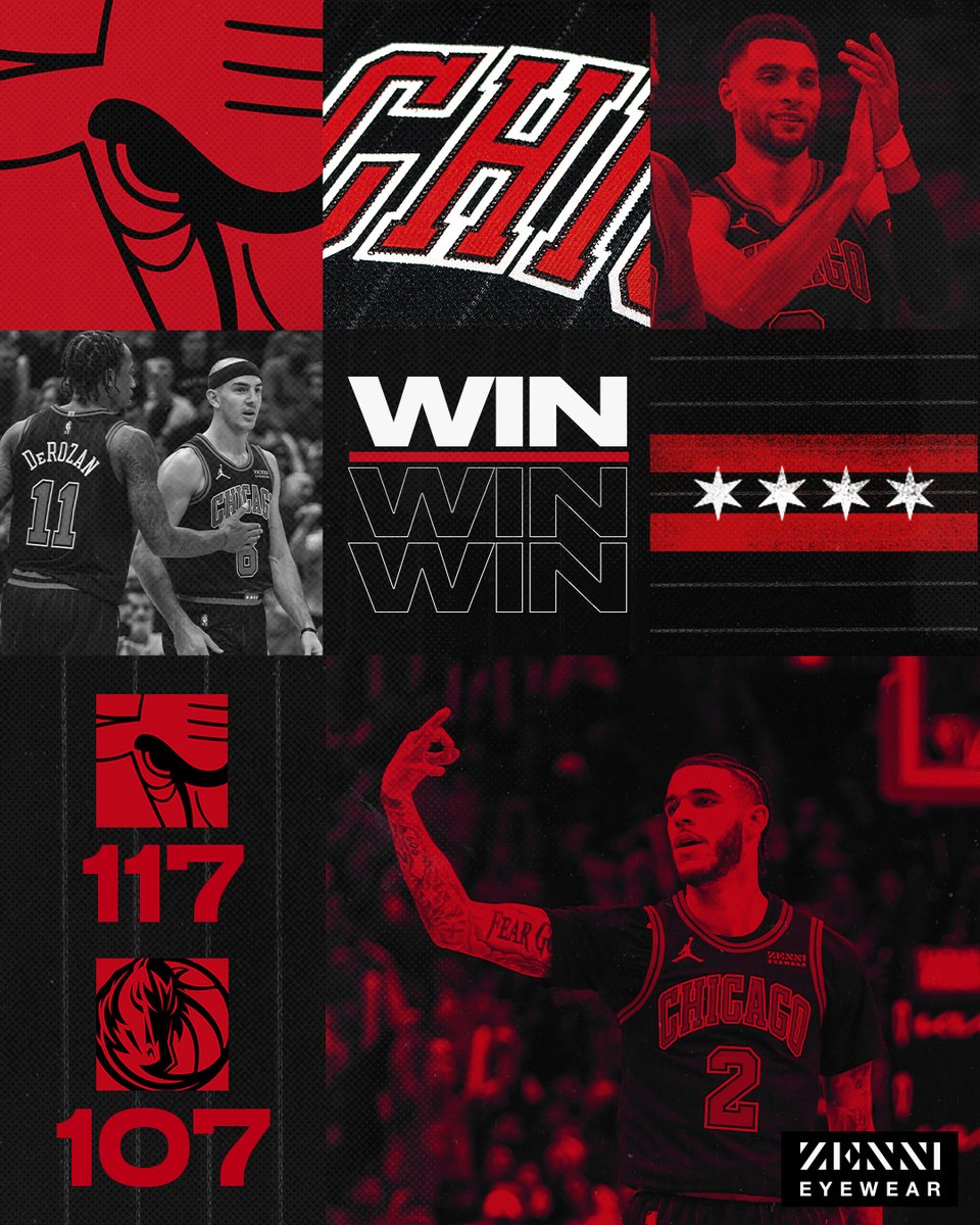 chicagobulls's tweet photo. BULLS. WIN. 

#BullsNation https://t.co/qBYtI770fS