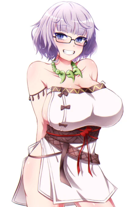 ジャックドモレー「卑弥呼さんの服を貸してもらいました〜、クックー♪似合ってますか?マスター♪」
 #FGO 