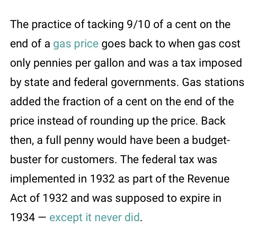 cb66mi's tweet photo. With gas prices going higher and higher, this would be a good time to get rid of the 9/10 cent BS from 1932 #Bidenflation #outdatedtax #budgetbuster #wasteofsignspace https://t.co/BDIU1F2mKp