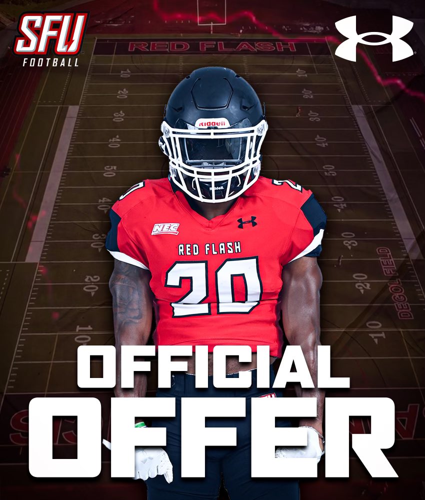 BigSwole_44's tweet photo. After a great visit and talk with @CoachWalkerIV, I’m blessed to receive an offer from St.Francis University #SFU #RedFlash https://t.co/warN1y56tq