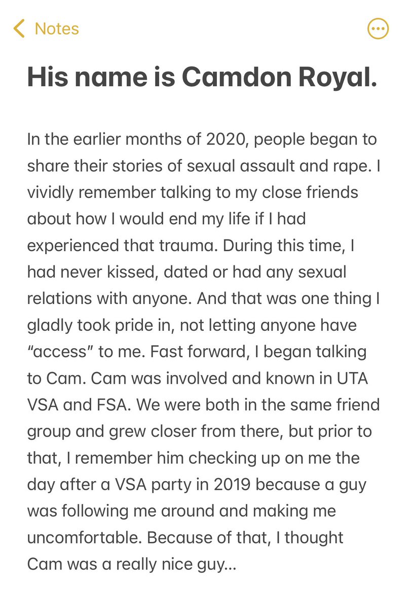 vicnguyens's tweet photo. ❗️TW: SEXUAL ASSAULT/ Rape 

I was not planning on sharing my story this soon, but someone whom I trusted and considered a close friend of mine thought it was her place to share my trauma. So before it gets downplayed, this is my story. 

(Part 1) https://t.co/HcCoBnLmwj