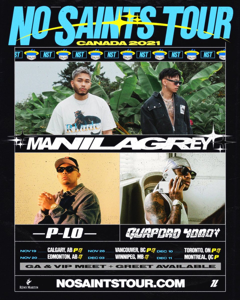 p_lo's tweet photo. Canada Tour 🇨🇦🇵🇭 w/ @manilagrey and @guapdad4000 #NoSaintsTour 

11/19 Calgary
11/26 Vancouver
12/10 Toronto
12/11 Montreal https://t.co/IBhe0OuTGO