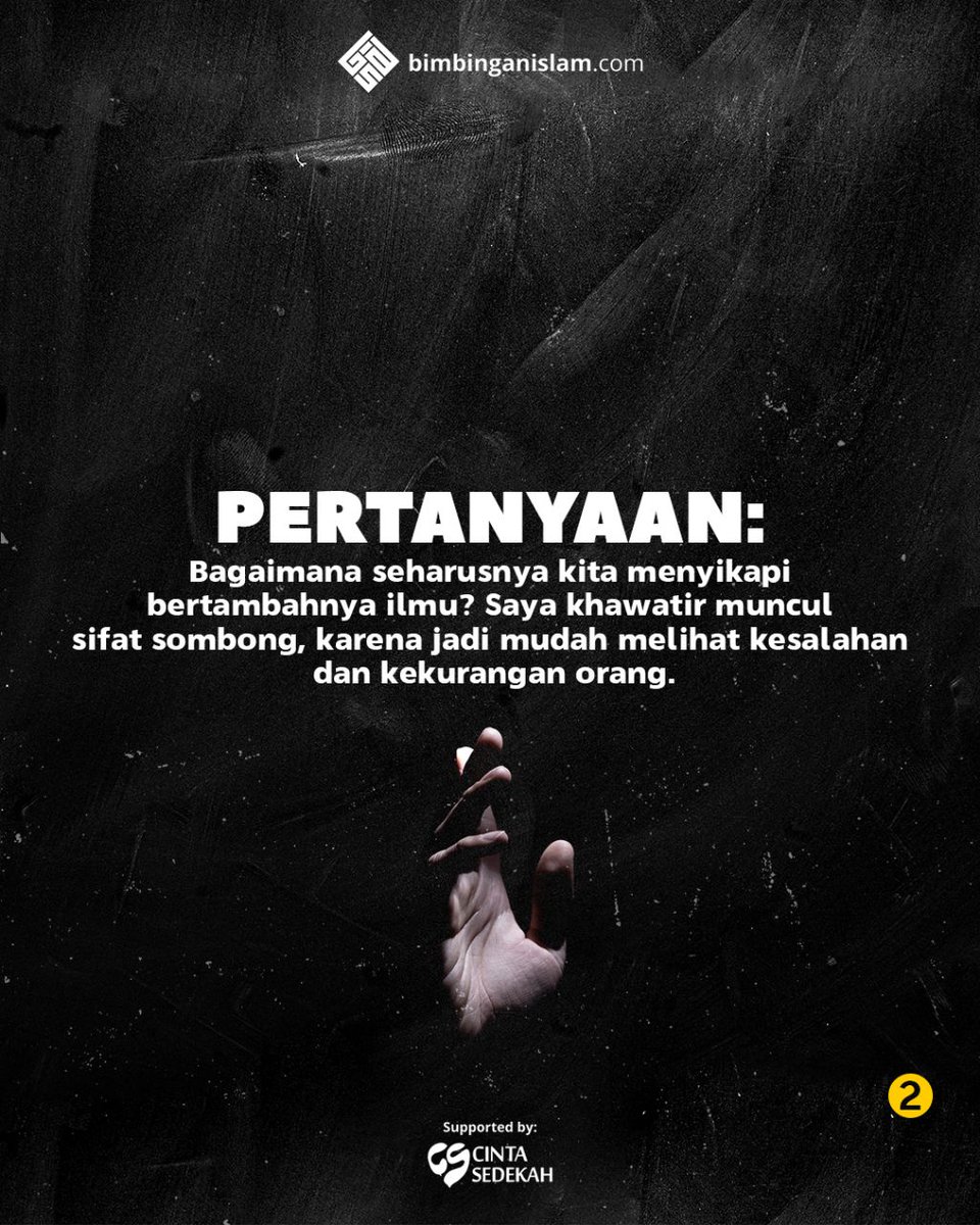bimbingan_islam's tweet photo. Bertambah Ilmu, Tambah Sombong?
https://t.co/TTjxQyJMy2
#ilmu #sombong #pamer #ujub https://t.co/QzQp0keh1T