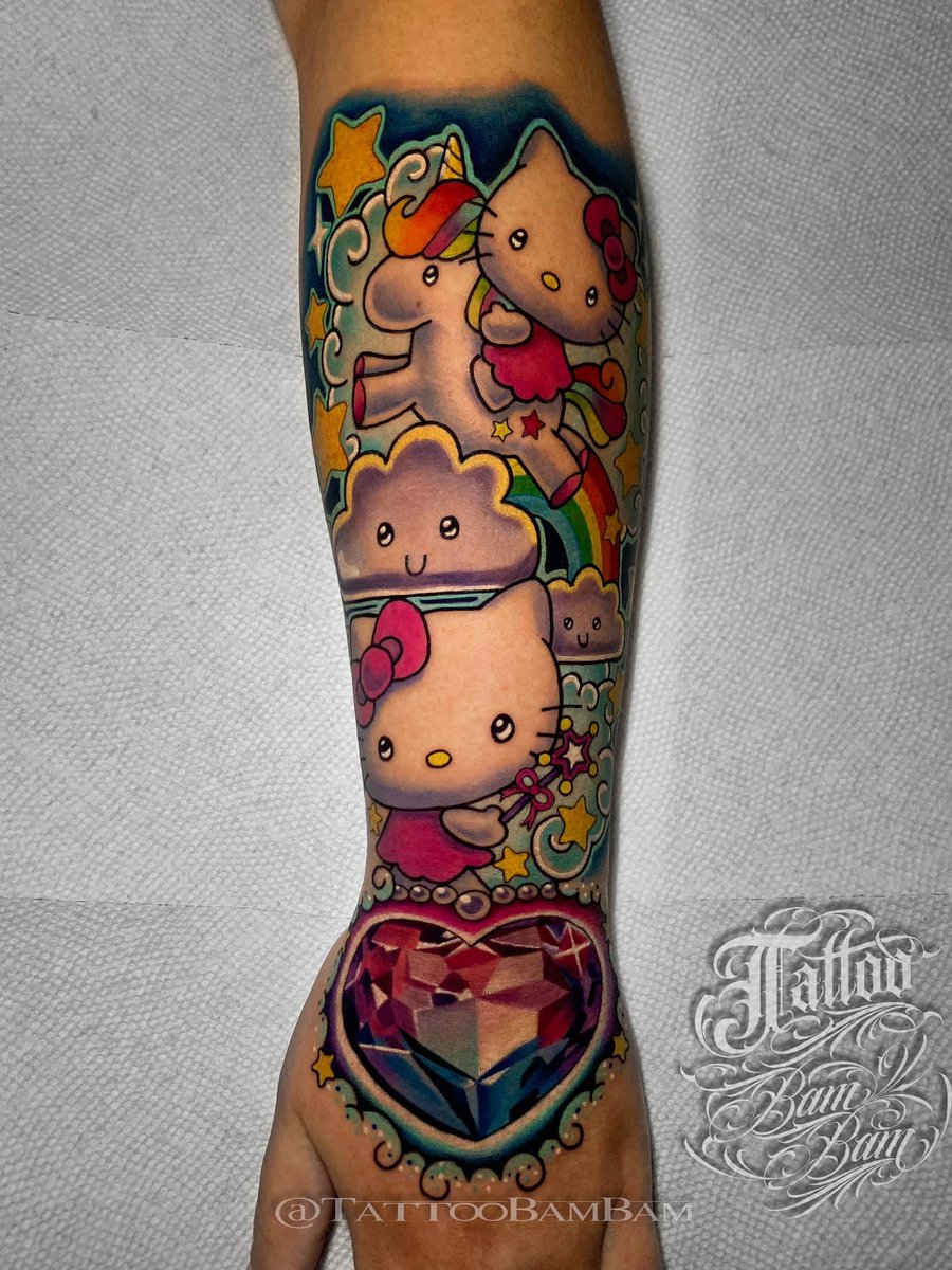 Hello Kitty Arm Tattoo Ideas