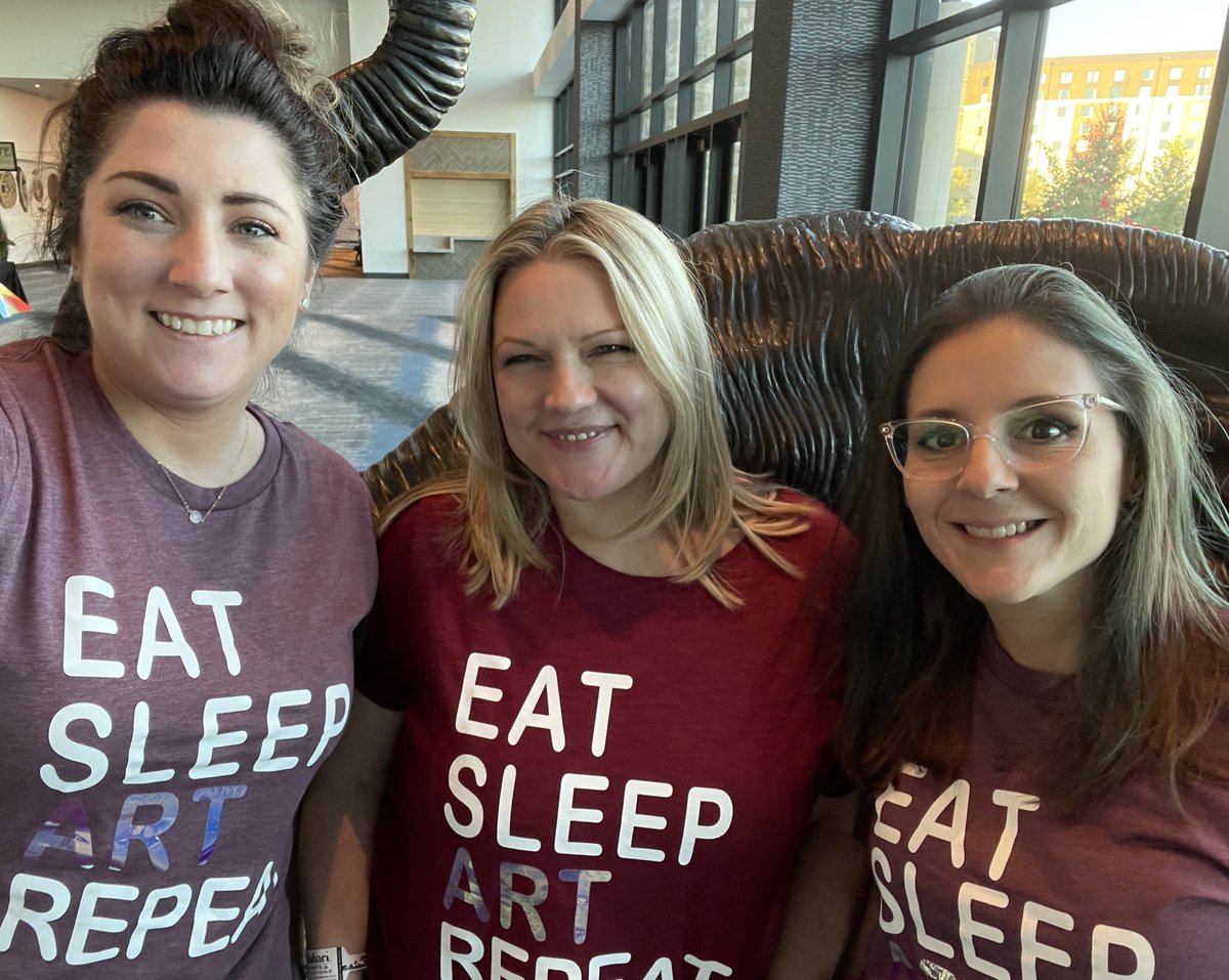 MrsReynoldsArt's tweet photo. TAEA Conference. So good to be back to learning and creating together!!! #TAEA21 #chs9family #WestFam #EastBroncos #EatSleepArtRepeat @TXarted @CHS_9 @RichardsArtRoom @gailcary @bdilleydilley https://t.co/oSqoKxYqHN