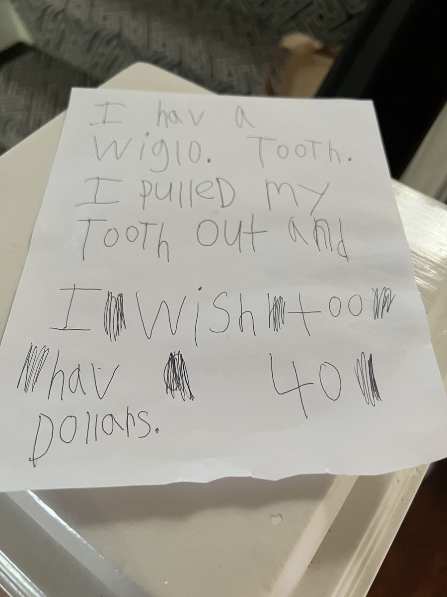 saper's tweet image. My daughter Lily lost her first tooth. Even valuation expectations for teeth are ridiculous right now.