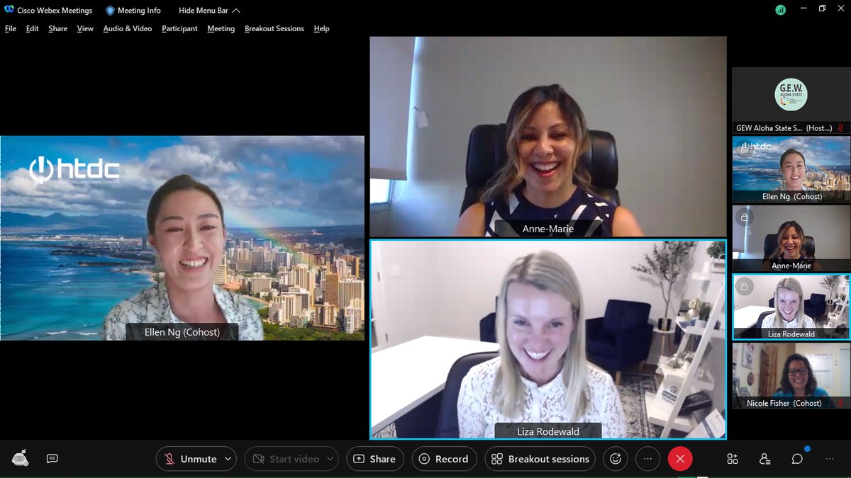 GEWAlohaState's tweet photo. Inspirational &amp; smiley faces also at our 6th event HAWAI'I WOMEN IN TECH SERIES: IN CONVERSATION WITH... forum  - Nov 10, 2021, 2PM -  #gewalohastate2021 #GEW2021 3rd day!

#GEWAlohaState #GEWAloha #entrepreneurs #entrepreneurship #Hawaii #HawaiiState #Honolulu #Kauai #Maui #Oahu https://t.co/5GtRtiOr7g