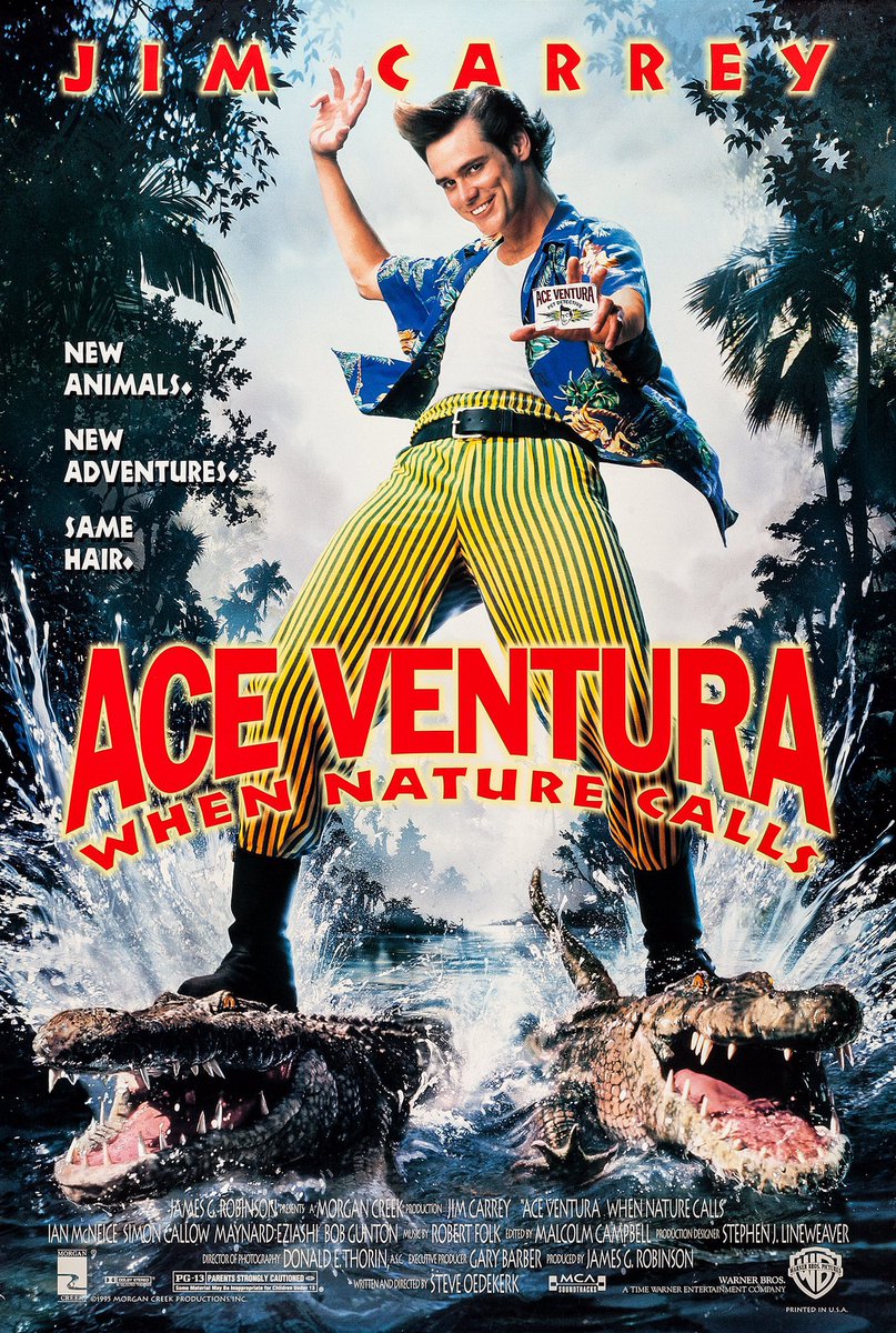 FilmNewsNos's tweet photo. 🎬MOVIE HISTORY: 26 years ago today, November 10, 1995, the movie ‘Ace Ventura: When Nature Calls’ opened in theaters!

#JimCarrey #IanMcNiece #SimonCallow #MaynardEziashi #BobGunton #DamonStandifer #SophieOkonedo #AdewaleAkinnouoyeAgbaje #BruceSpence #TommyDavidson https://t.co/YYy1Kq3mRY