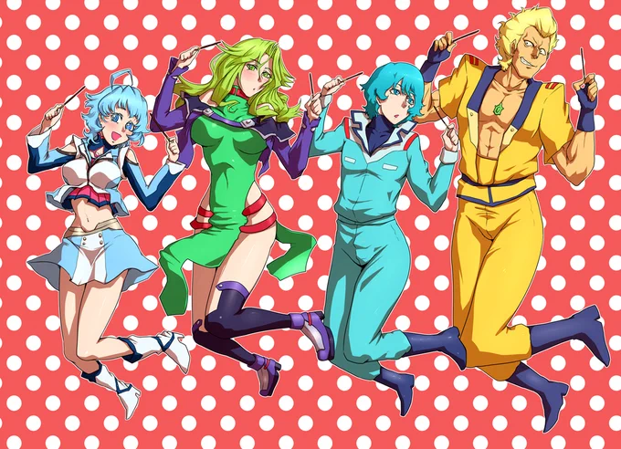 スパロボのPとカミーユの誕生日ちなんだ絵なんかないかって探したらちょうど11年前の11月11日に描いた絵があったわ。色がおキツい 