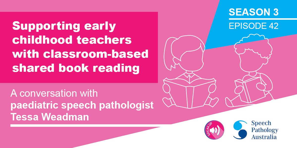 In the latest 'Speak Up' podcast Anneke Flinn chats with <a href="/TessaWeadman/">Tessa Weadman</a>, paediatric speech pathologist and PhD candidate at <a href="/latrobe/">La Trobe University</a> about the classroom-based shared book reading strategies used by early childhood teachers. #WeSpeechies #SLPeeps #reading 
soundcloud.com/speechpatholog…