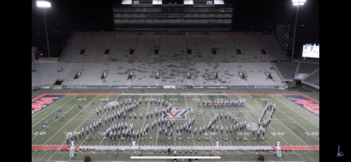 prideofarizona's tweet photo. Here it is!! Our 68th Annual University of Arizona Band Day performance…PANIC! AT THE DISCO!!! ❤️💙 We hope you all enjoy our show! We had an absolute BLAST learning and performing these amazing songs! Bear Down! @brendonurie @panicatthedisco 

https://t.co/mzPFKunlwX https://t.co/muF941ALUP