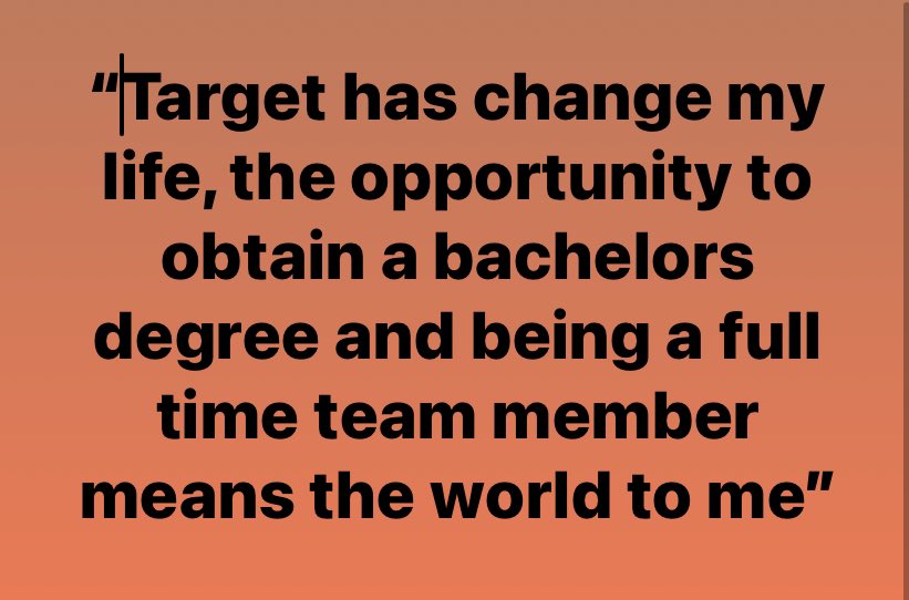 Meet Brianna Beauty Consultant at our Target 0864. Brianna is a full time team member who works hard to help her family. Today she was so excited and grateful for the opportunity that Target has provided through our Educational Assistance Program to continue advance her education