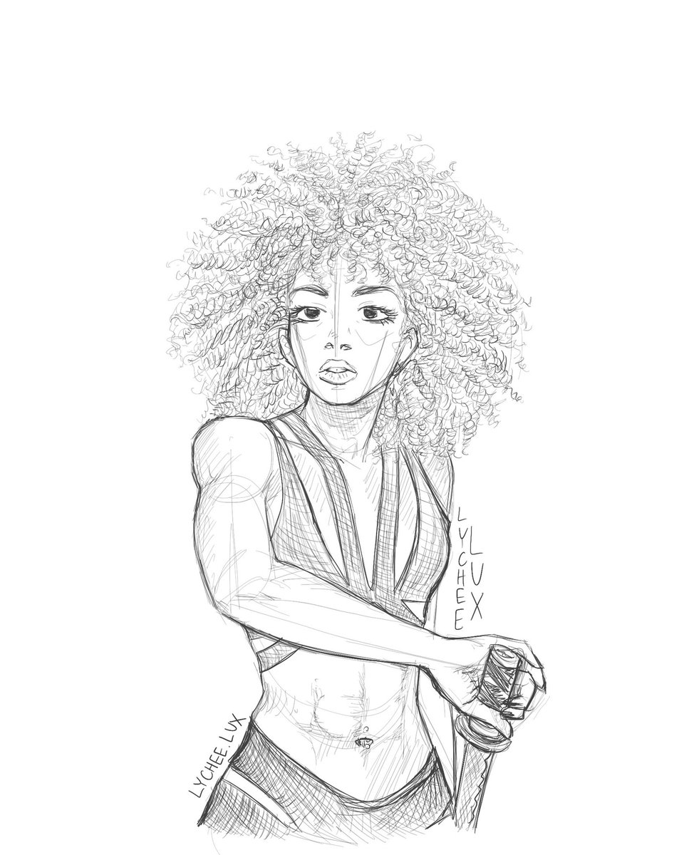 lychee_luxy's tweet photo. Hair/pose study? https://t.co/d16OaZmgnG
