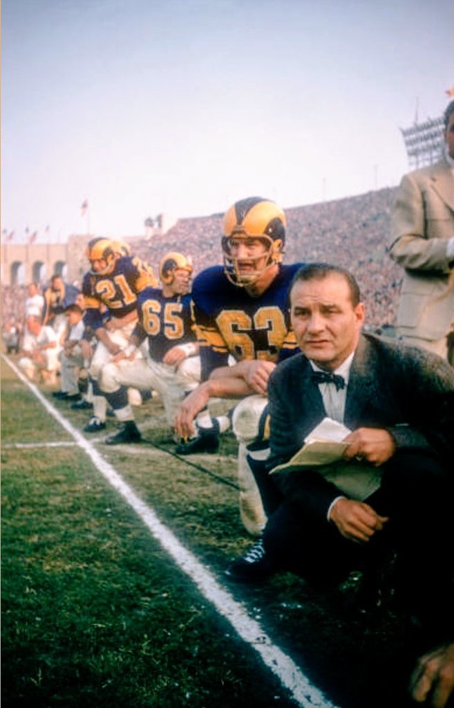 KevG163's tweet photo. OTD 1957: 102,368 fans — then the largest regular season crowd in North American pro football history — pack the L.A. Coliseum to watch the Rams defeat the upcoast rival 49ers, 37-24. Some 10,000 fans are turned away at the gate.

The attendance record would stand until 2005. https://t.co/67tlewuiqE