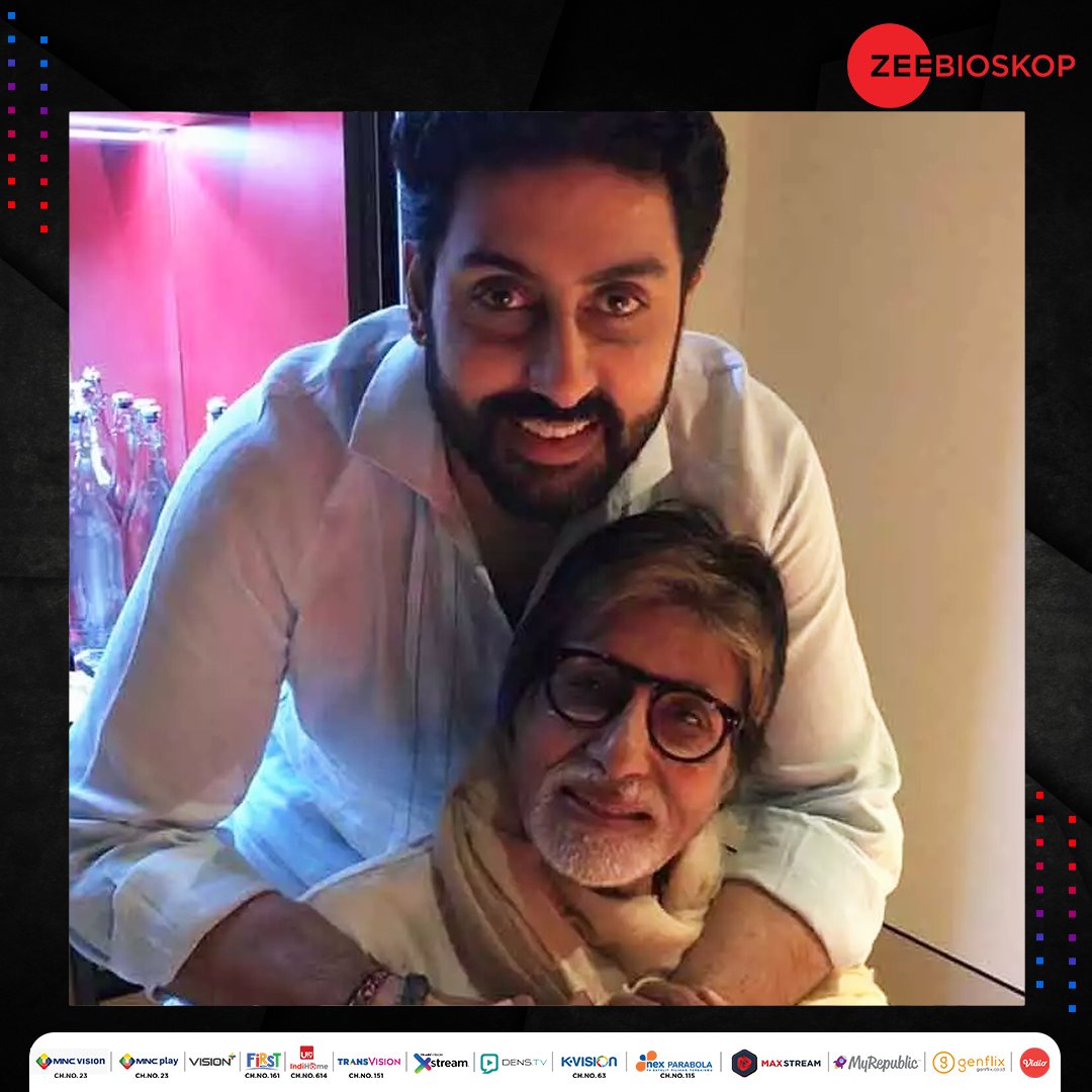 zbioskop's tweet photo. Amitabh and Abhishek Bachchan sedang seru banget ber-quality time antara Bapak dan putra❤️ https://t.co/E1x2dF75HS